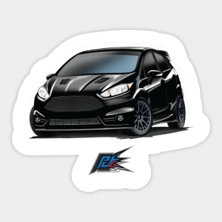 ford fiesta st black Sticker